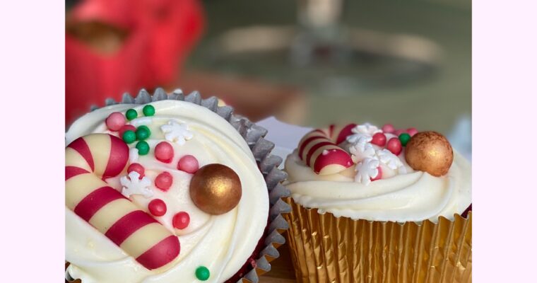 Red Velvet Kerst Mini Cupcake