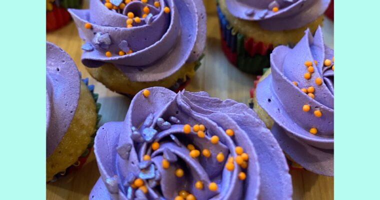 Purple Mini Cupcake